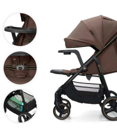 Kinderkraft Trig 3 kolica za bebe do 22 kg Brown