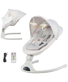 Kinderkraft Tulsy ljuljaška za bebe do 9 kg Beige