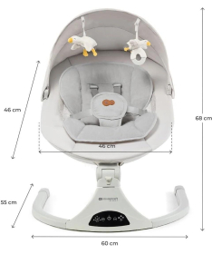 Kinderkraft Tulsy ljuljaška za bebe do 9 kg Beige