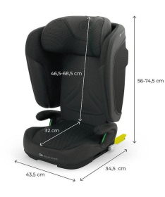 Kinderkraft Unity 2 i-Size Isofix auto sedište za decu 100-150cm Black
