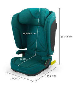 Kinderkraft Unity 2 i-Size Isofix auto sedište za decu 100-150cm Green