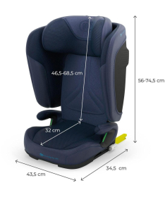 Kinderkraft Unity 2 i-Size Isofix auto sedište za decu 100-150cm Navy