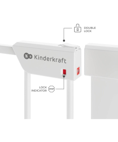 Kinderkraft zaštitna ogradica za vrata Safe Snap White