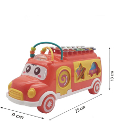 Ksilofon za decu Autobus crveni - 32749