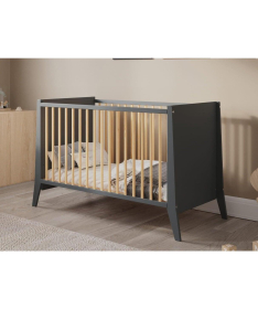 Lettino Cosmo krevetac za bebe 120x60 Antrachite Pine