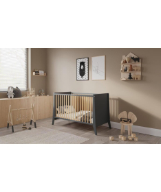 Lettino Cosmo krevetac za bebe 120x60 Antrachite Pine