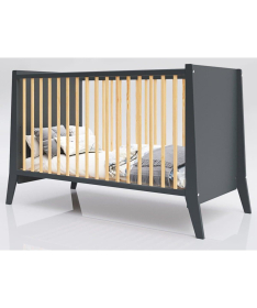 Lettino Cosmo krevetac za bebe 120x60 Antrachite Pine