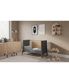 Lettino Cosmo krevetac za bebe 120x60 Antrachite Pine