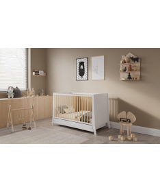 Lettino Cosmo krevetac za bebe sa fiokom 120x60 White Pine