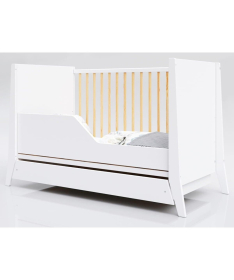 Lettino Cosmo krevetac za bebe sa fiokom 120x60 White Pine