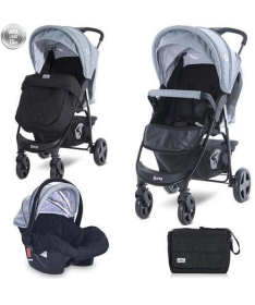 Lorelli Bertoni kolica za bebe daisy basic set - black & silver blue