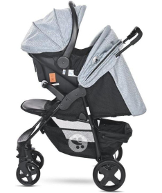 Lorelli Bertoni kolica za bebe daisy basic set - black & silver blue