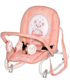 Lorelli Bertoni ležaljka za bebe eliza - mellow roze bear 2023