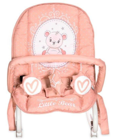 Lorelli Bertoni ležaljka za bebe eliza - mellow roze bear 2023