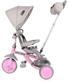 Lorelli Bertoni tricikl za decu lucky crew - grey & pink 10050610022