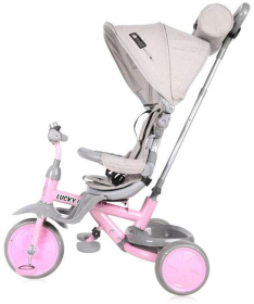 Lorelli Bertoni tricikl za decu lucky crew - grey & pink 10050610022