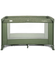 Lorelli Carina prenosivi krevetac za bebe 1 nivo Oil Green Stars