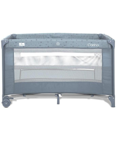 Lorelli Carina prenosivi krevetac za bebe 2 nivoa Blue Stars
