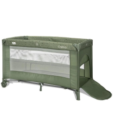 Lorelli Carina prenosivi krevetac za bebe 2 nivoa Oil Green Stars