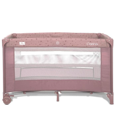 Lorelli Carina prenosivi krevetac za bebe 2 nivoa Pink Stars