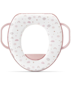 Lorelli meki adapter za toalet sa drškama Planets Pink
