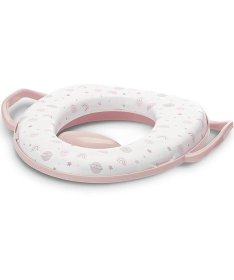 Lorelli meki adapter za toalet sa drškama Planets Pink