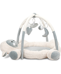 Lorelli podloga za igru bebe Mary White Grey 95x95cm