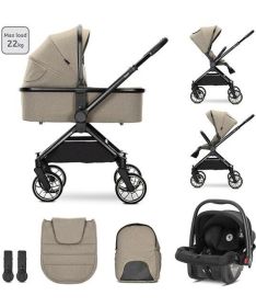 Lorelli Reya kolica za bebe 3 u 1 Brown i GRATIS ležaljka Portofino