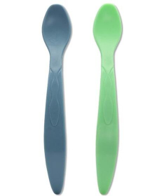 Lorelli set fleksibilnih kašika za bebe Green/Blue 2 komada