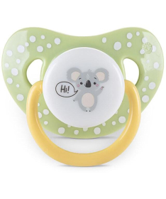 Lorelli silikonske varalice za bebe 6+m Yellow Green 2 kom