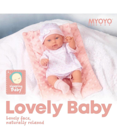 Lovely Baby lutka za bebe sa jastukom roze 33cm - 1042397