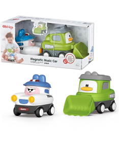 Magnetni i muzički set od 2 namenska vozila