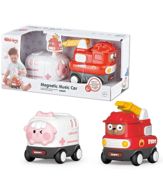 Magnetni i muzički set od 2 namenska vozila