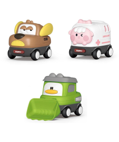Magnetni i muzički set od 3 namenska vozila
