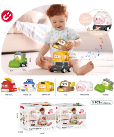 Magnetni i muzički set od 3 namenska vozila