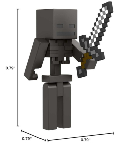 Mattel MINECRAFT Wither Skeleton figura sa mačem