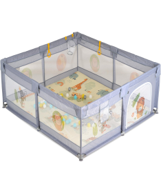 Moni GameZone ogradica za igru dece 120x120x64cm Grey