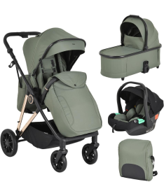 Moni Merci kolica za bebe 3 u 1 Dark Green