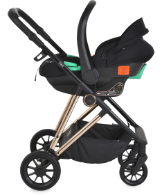 Moni Merci kolica za bebe 3 u 1 Onyx Black