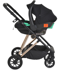 Moni Merci kolica za bebe 3 u 1 Onyx Black