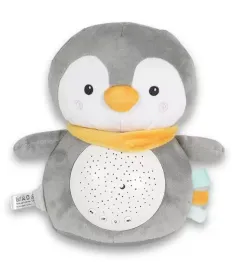 Moni Toys noćna lampa&bela buka i projektor za bebe Snuggly Penguin