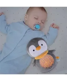Moni Toys noćna lampa&bela buka i projektor za bebe Snuggly Penguin
