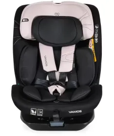 Moni Vamos auto sedište za decu 40-150cm - Baby Pink