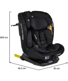 Moni Vamos auto sedište za decu 40-150cm - Intence Black