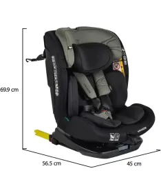 Moni Vamos auto sedište za decu 40-150cm - Military Green
