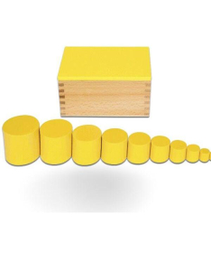 Montesori Kutije sa cilindrom žuta igračka za decu - 14059