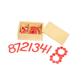 Montesori Matematičko upoređivanje brojevi i žetoni igračka za decu - 14051