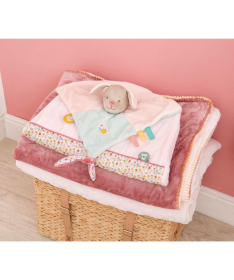 Nattou Du Du plišano ćebence igračka za bebe Kuca - A040000