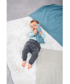 Nattou plišana igračka za bebe pleteno ćebe sa likom Zeke zelena - A039987