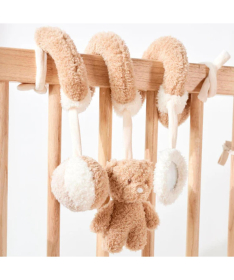 Nattou spiralna igračka za krevetac za bebe Teddy